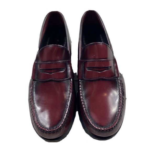 Rockport Other - Rockport Leather Cherry Red Color Closed Toe Slide On Loafers Size 9.5